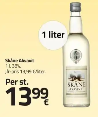 Fleggaard Skåne Akvavit 11.38%. tilbud