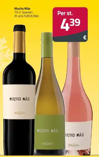 Fleggaard Mucho Más 75 cl. tilbud