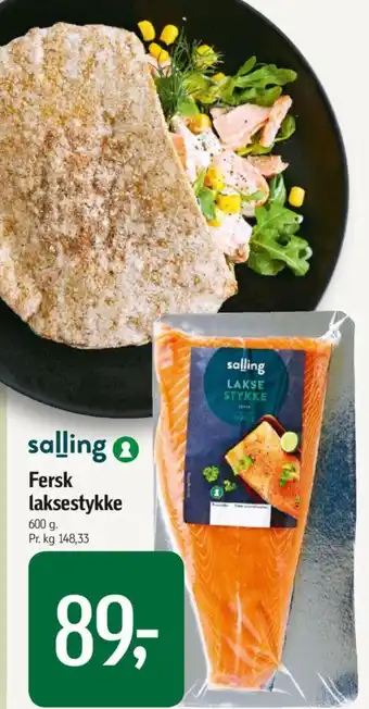Føtex Fersk laksestykke tilbud