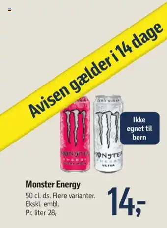 Føtex Monster Energy tilbud