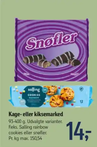 Føtex Kage- eller kiksemarked tilbud