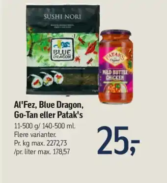 Føtex Al'Fez, Blue Dragon, Go-Tan eller Patak's tilbud