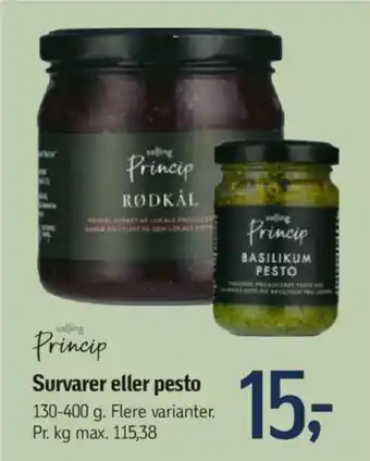 Føtex Survarer eller pesto 130-400 g tilbud