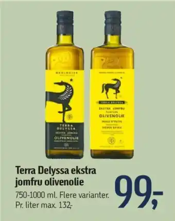 Føtex Terra Delyssa ekstra jomfru olivenolie tilbud