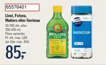 Føtex Livol, Futura, Møllers eller Gerimax tilbud