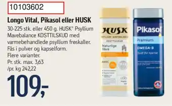 Føtex Longo Vital, Pikasol eller HUSK tilbud