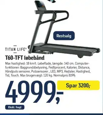 Føtex T60-TFT løbebånd tilbud