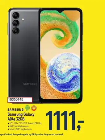 Føtex Samsung Galaxy A04s 32GB tilbud