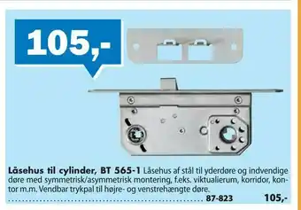 Biltema Låsehus til cylinder, BT 565-1 tilbud