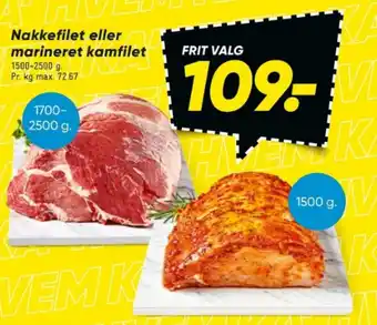 Bilka Nakkefilet eller marineret kamfilet tilbud