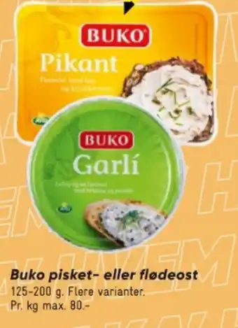 Bilka Buko pisket- eller flødeost tilbud