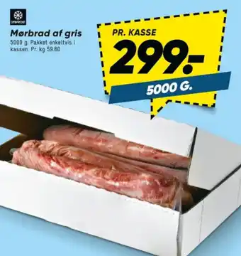 Bilka Mørbrad af gris 5000 g. tilbud
