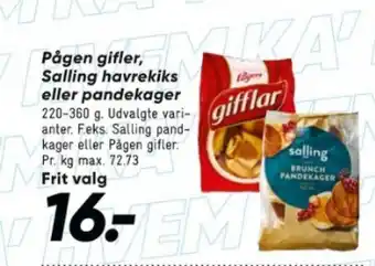 Pågen gifler, Salling havrekiks eller pandekager
