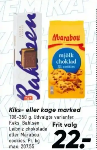 Bilka Kiks- eller kage marked tilbud