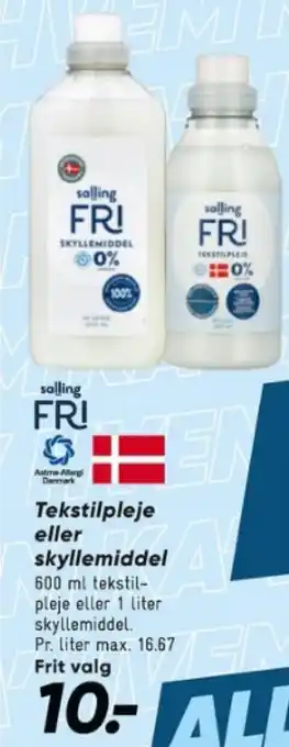 Bilka Tekstilpleje eller skyllemiddel tilbud