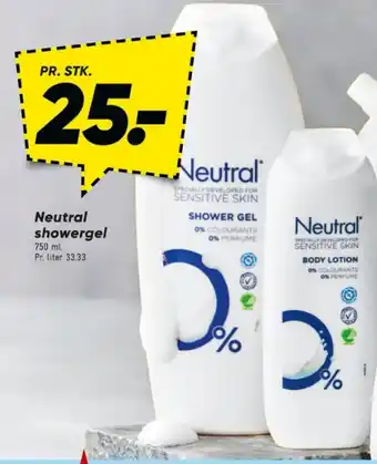 Bilka Neutral showergel tilbud