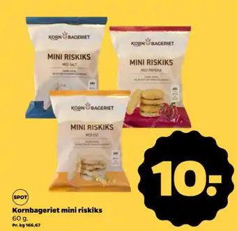 Netto Kornbageriet mini riskiks 60 g. tilbud