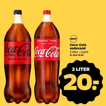 Netto Coca-Cola sodavand 2 liter. + pant. tilbud