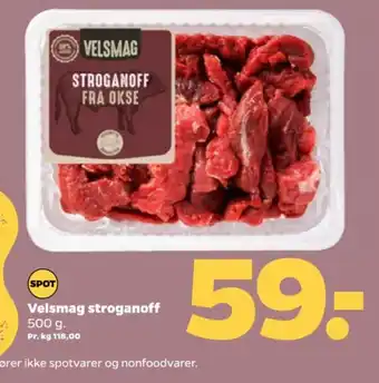 Netto Velsmag stroganoff 500 g tilbud