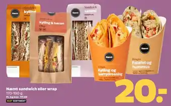 Næmt sandwich eller wrap