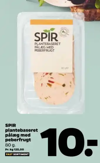 Netto SPIR plantebaseret pålæg med peberfrugt 80 g. tilbud