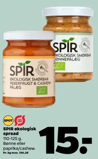 Netto SPIR økologisk spread tilbud