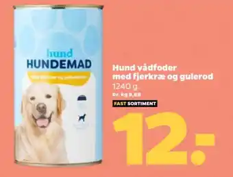 Netto Hund vådfoder med fjerkræ og gulerod 1240 g. tilbud