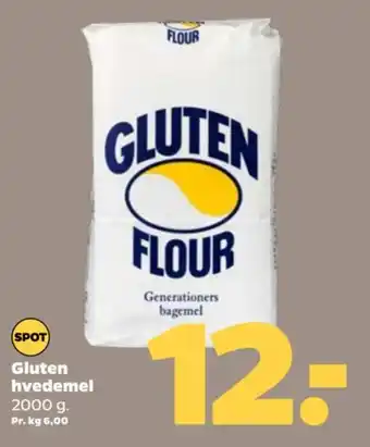 Netto Gluten hvedemel 2000 g tilbud