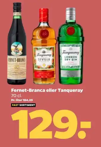 Netto Fernet-Branca eller Tanqueray tilbud