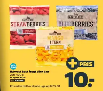 Netto Harvest Best frugt eller bær 250-400 g. tilbud