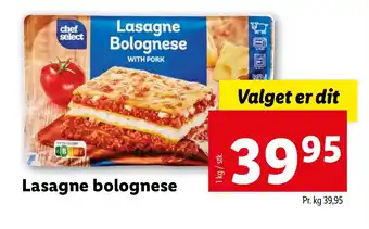 Lidl Lasagne bolognese tilbud