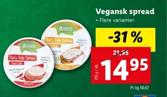 Lidl Vegansk spread tilbud