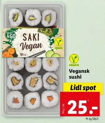 Lidl Vegansk sushi tilbud