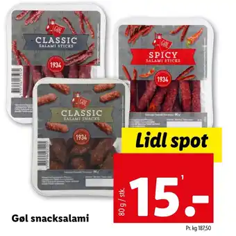 Gøl snacksalami