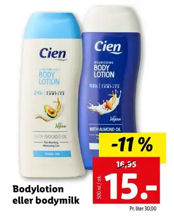 Bodylotion eller bodymilk