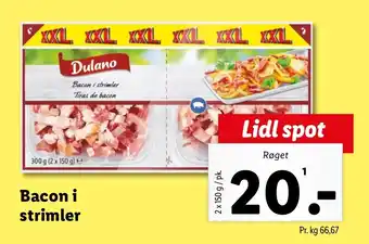 Lidl Bacon i strimler tilbud