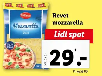 Lidl Revet mozzarella tilbud