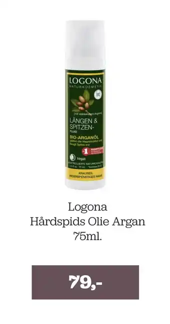 Helsemin Logona hårdspids olie argan 75ml tilbud