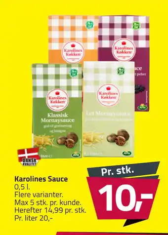 Fleggaard Karolines sauce tilbud