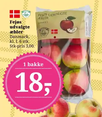 Dagli'Brugsen Fejøs udvalgte æbler tilbud