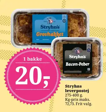 Dagli'Brugsen Stryhns leverpostej tilbud