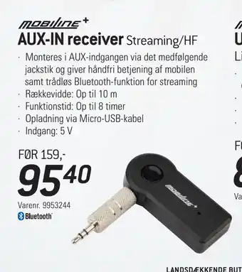 Thansen Aux-in receiver tilbud