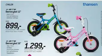 Thansen Børnecykel 12 tilbud