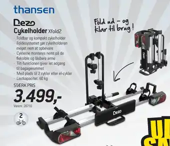 Thansen Cykelholder tilbud
