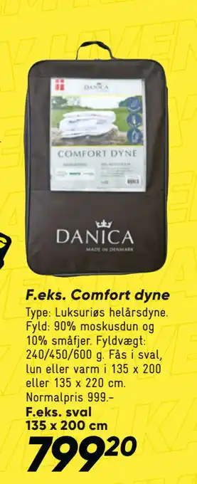 Bilka Comfort dyne tilbud