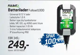 Thansen Batterilader tilbud