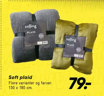 Bilka Soft plaid tilbud