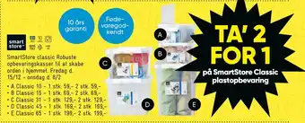 Bilka Ta' 2 for 1 på smartstore classic plastopbevaring tilbud