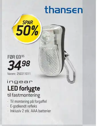Thansen Led forlygte tilbud