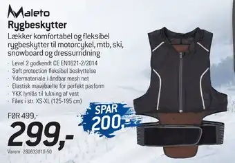 Thansen Rygbeskytter tilbud